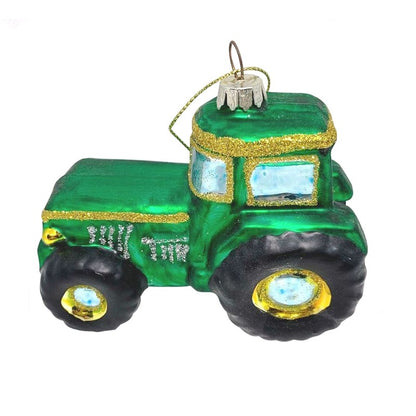 Green Tractor Christmas Hanging Decoration