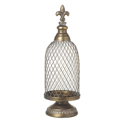 Metal Mesh Christmas Candle Holder