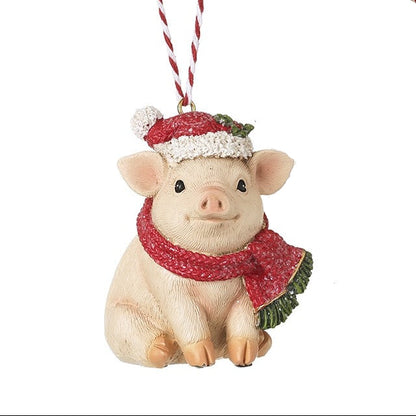 Christmas Pig Hanging Decoration