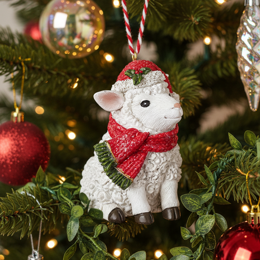 Christmas Sheep Hanging Decoration