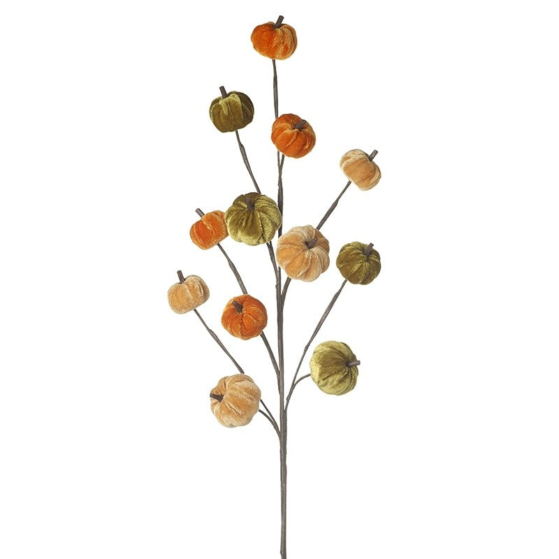 Autumn Velvet Pumpkin Branch