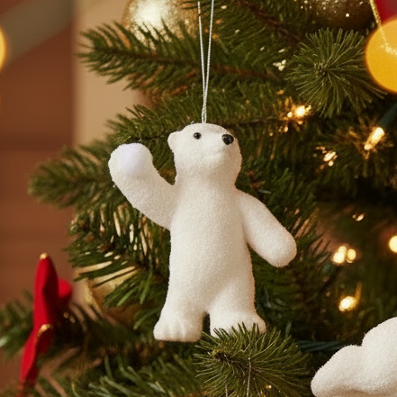 Polar Bear Christmas Hanging Decoration