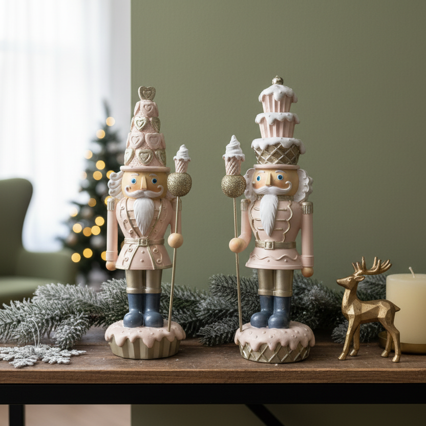 Pink Nutcracker Christmas Ornament Decoration