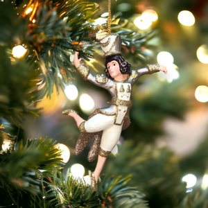 Christmas Nutcracker Ballet Dancer Cream And Gold