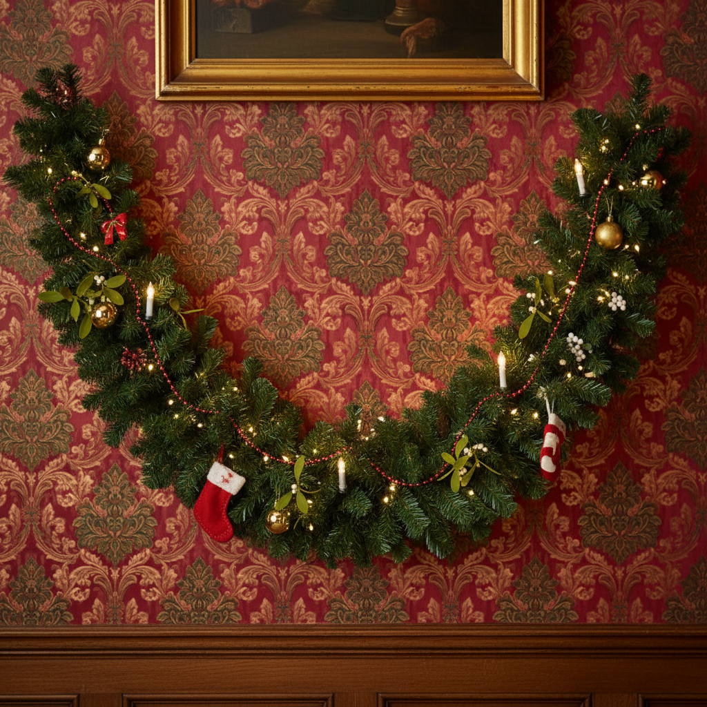 Luxury 270cm Green Christmas Swag