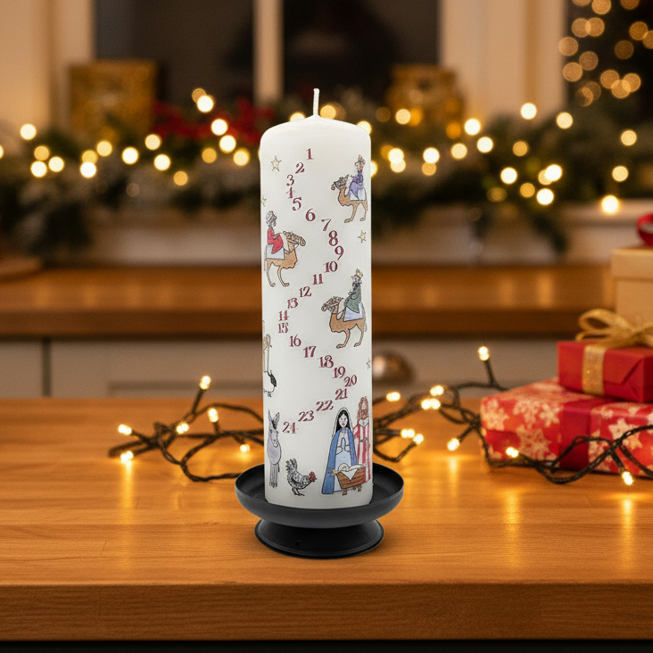 Coppenrath Nativity Advent Pillar Candle
