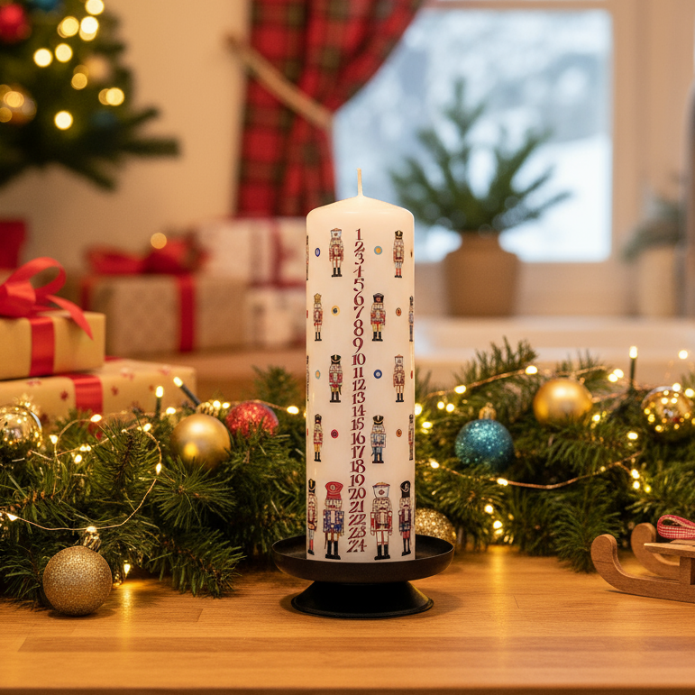 Coppenrath Nutcracker Advent Pillar Candle