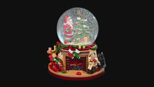 Load and play video in Gallery viewer, Christmas Snowglobe on Fireplace Scene
