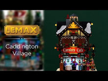Load and play video in Gallery viewer, Lemax Carolers Cafe Decoration
