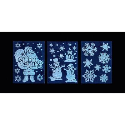 Set of 3 Frosted Window Stickers