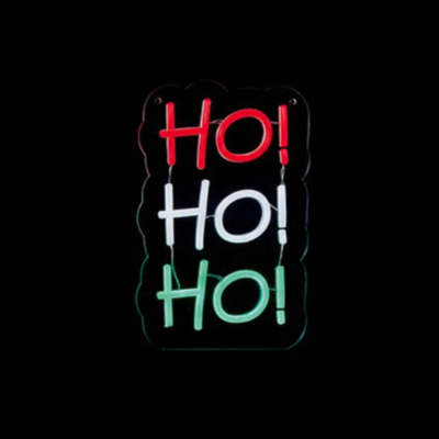 Ho Ho Ho Lit Neon Christmas Sign