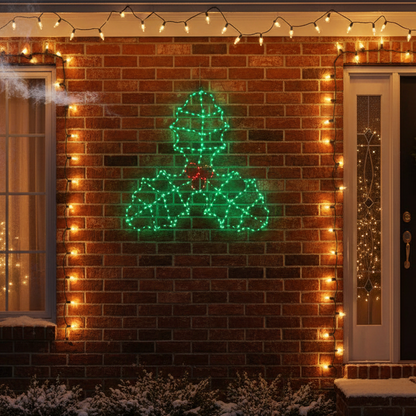 Twinkling Flexibright Holly and Berries