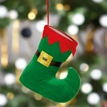 Load image into Gallery viewer, Green Elf Boot Hanging Decoration
