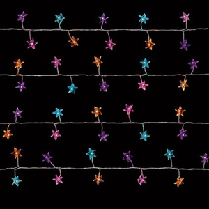 Premier 80 Microbrights Rainbow Star Cluster Lights
