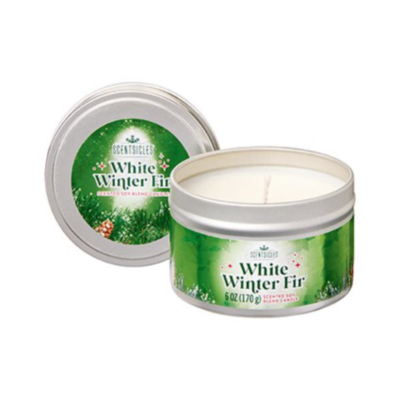 Scentsicles Christmas Candle White Winter Fir