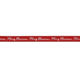 Merry Christmas Finishing Ribbon 1cm x 2.7m