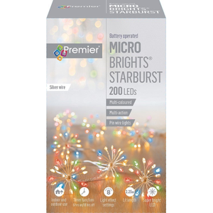 Premier 10 Multi Colour Starburst String Lights