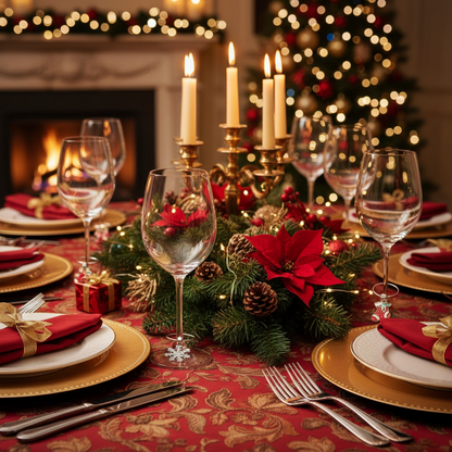 Packaged glass wine charms with various designs on a white background