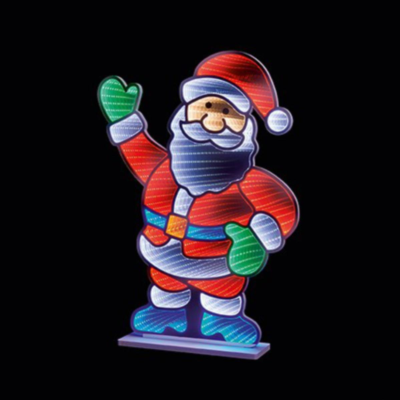 Santa Waving Infinity Decoration