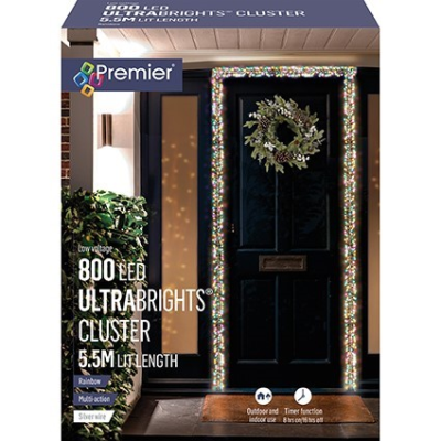 Premier 800 Rainbow LED Ultrabright Cluster Lights