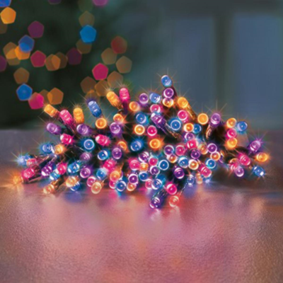 Premier 1000 Rainbow Timelights Battery Operated String Lights