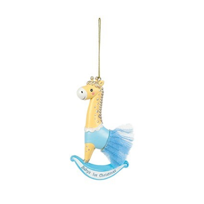 Giraffe Baby's 1st Christmas Hanging Decoration