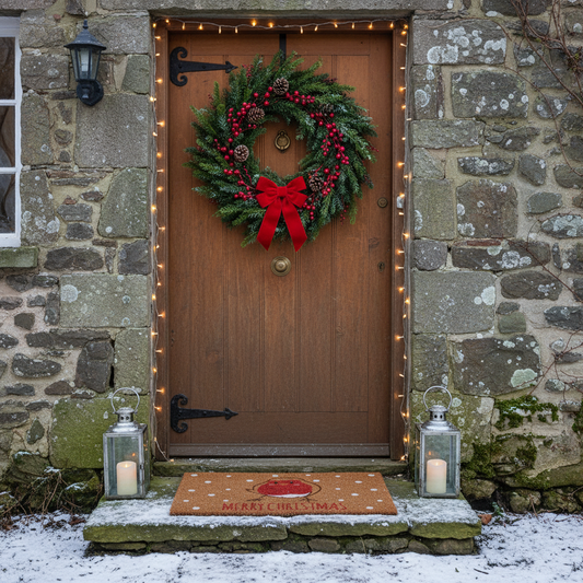 Robin Design Christmas Door Mat