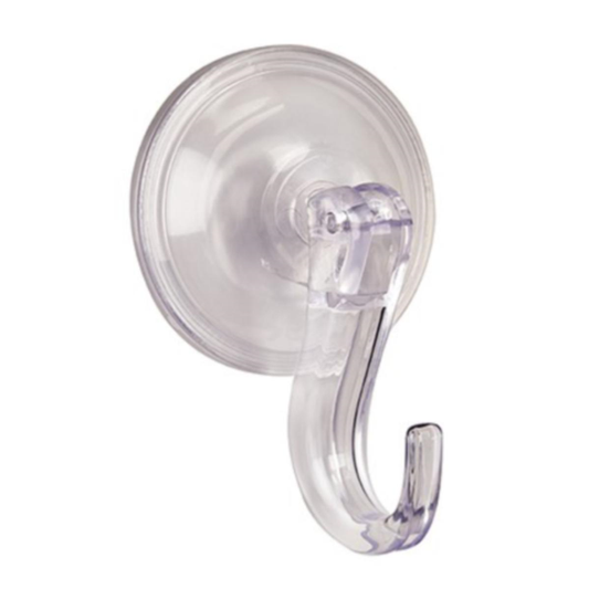 Clear Wreath Hanger with Suction Clamp