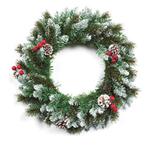 Load image into Gallery viewer, Snow Tipped Wreath 50cm
