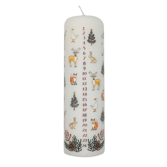 Coppenrath Winter Wildlife Advent Pillar Candle
