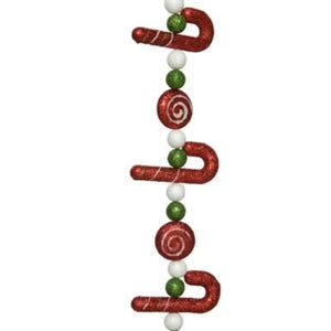 Christmas Candy Cane Garland