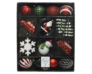 Christmas Mixed Bauble Set