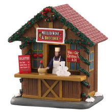 Load image into Gallery viewer, Lemax Mulled Wine And Ciders Christmas Market Stall
