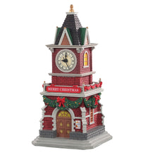 Load image into Gallery viewer, Lemax Tannenbaum Clock Tower Christmas Village Decoration
