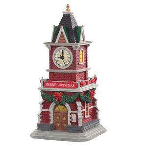 Lemax Tannenbaum Clock Tower Christmas Village Decoration