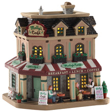 Load image into Gallery viewer, Lemax Molly&#39;s Corner Cafe Christmas Village Decoration
