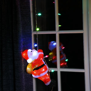 Acrylic Santa with Light String 30cm