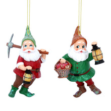 Load image into Gallery viewer, Gisela Graham Resin Dwarves Hanging Decoration
