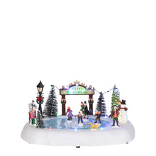 Load image into Gallery viewer, Luville Skaters on the Pond Christmas Display Decoration
