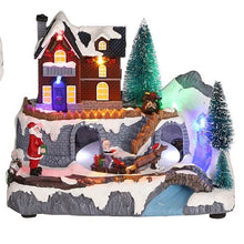 Load image into Gallery viewer, Luville Christmas Village Mountain Scene Animated Decoration
