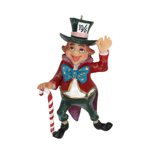 Gisela Graham Mad Hatter Christmas Decoration 10cm