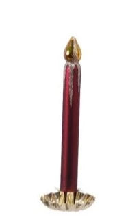 Set of 3 Glass Clip on Candles Tree Decoration