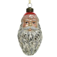 Load image into Gallery viewer, Set of 2 Glass Santa Christmas Bauble
