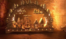 Load and play video in Gallery viewer, Konstsmide Wooden Christmas Silhouette Decoration
