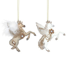 Load image into Gallery viewer, Flying Unicorn Christmas Tree Decorations

