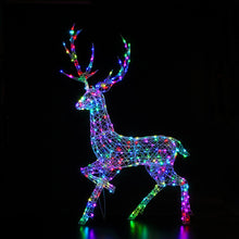 Load image into Gallery viewer, Noma White Wicker Colour Changeable Highland Stag 2m
