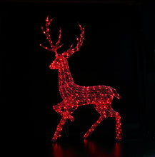 Load image into Gallery viewer, Noma White Wicker Colour Changeable Highland Stag 2m
