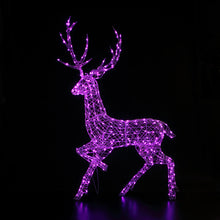 Load image into Gallery viewer, Noma White Wicker Colour Changeable Highland Stag 2m
