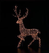 Load image into Gallery viewer, Noma White Wicker Colour Changeable Highland Stag 2m
