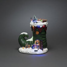 Load image into Gallery viewer, Konstsmide Musical Christmas Mechanical Elf Boot Decoration
